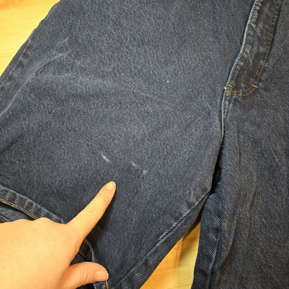 Vtg Super High Waisted Enuf Internationale Womens Jean Shorts Sz 13 USA Dark‎